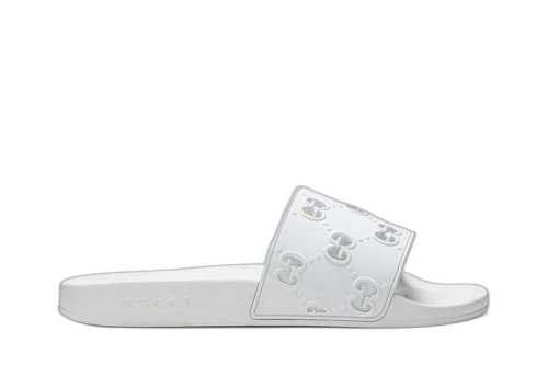 Gucci GG Rubber Slide 'Great White'