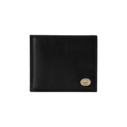 Gucci Leather Wallet With Interlocking G 'Black'