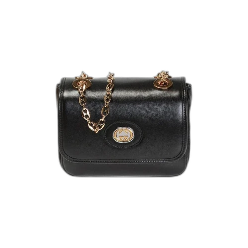 Gucci Marina Mini GG Chain Shoulder Bag 'Black'
