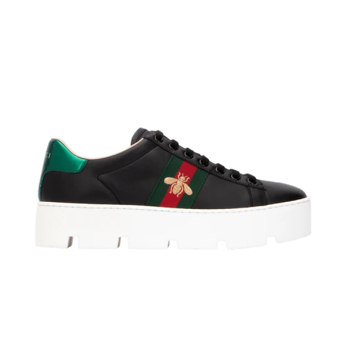 Gucci Ace Embroidered Platform 'Black' (Women's)