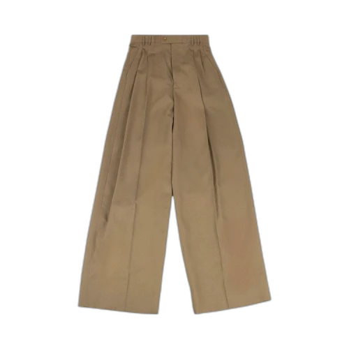 Gucci Wide Leg Pants 'Beige'