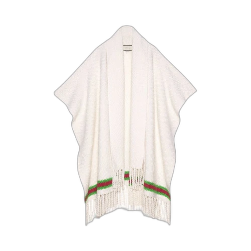 Gucci Wool Oversize Cape With Scarf 'Ivory'