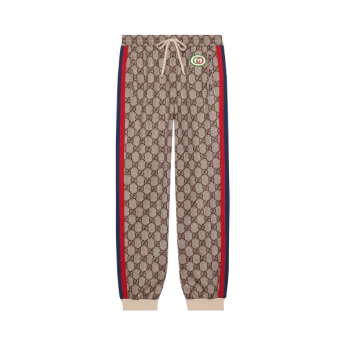 Gucci GG Supreme Print Jogging Pant 'Beige/Ebony'
