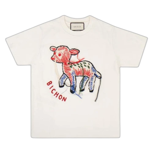 Gucci Fawn Bichon Short-Sleeve T-Shirt 'Ivory'