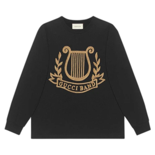Gucci Oversize T-Shirt With Lyre Patch 'Black'