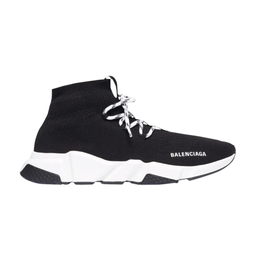 Balenciaga Speed Lace Up Sneaker 'Black White' (Women's)