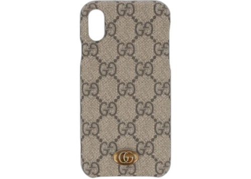 Gucci Women's GG Supreme Ophidia iPhone X/XS Case Beige/Ebony