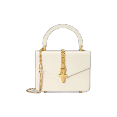 Gucci Sylvie 1969 Plexiglas Mini Top Handle Bag 'Ivory'