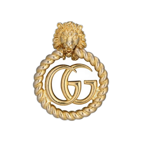 Gucci Lion Head Single Earring With Double G 'Gold'