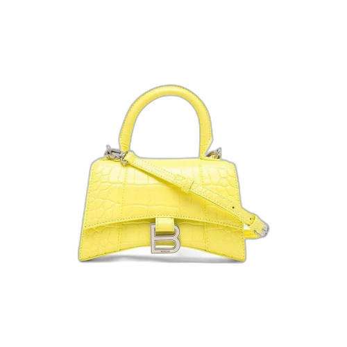 Balenciaga XS Hourglass Top Handle Bag 'Light Yellow'