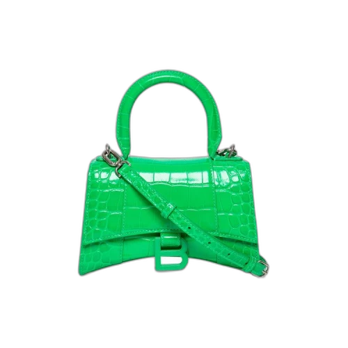Balenciaga XS Hourglass Top Handle Bag 'Vivid Green'