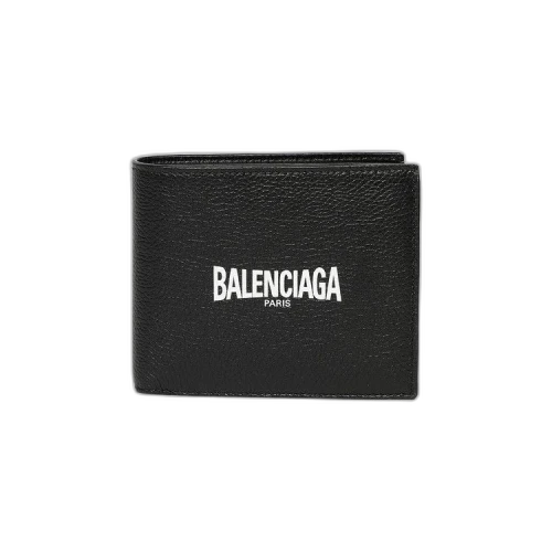 Balenciaga Paris Logo Bifold Wallet 'Black/White'