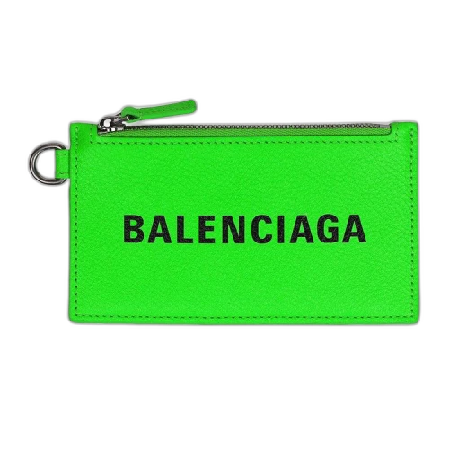 Balenciaga Cash Case Key Chain 'Fluo Green/L Black'