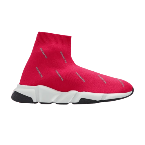 Balenciaga Speed Sneaker Kids 'Allover Logo - Pink'