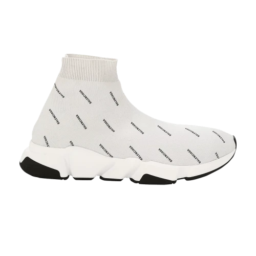 Balenciaga Speed Trainer 'Allover Logo - Pearl Grey' (Women's)
