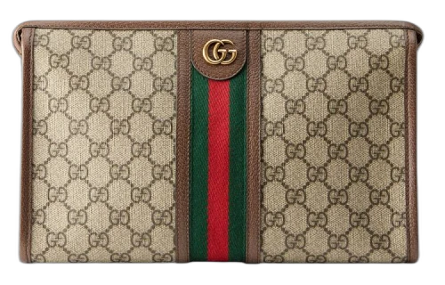 Gucci Ophidia Pouch Beige/Brown