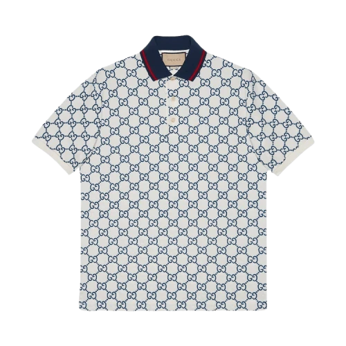 Gucci GG Stretch Polo 'Dark Blue'