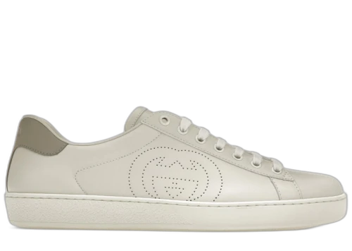 Gucci Ace Perforated Interlocking G White