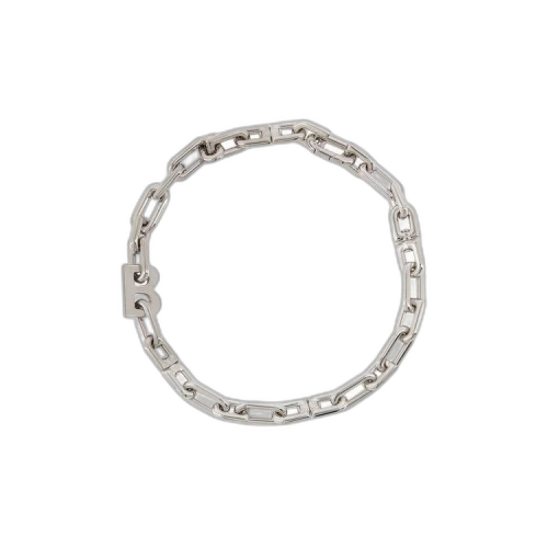 Balenciaga B Chain Thin Necklace 'Silver'