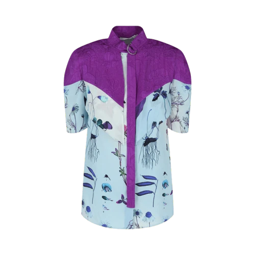 Stella McCartney Roxanne Silk Blouse 'Multicolor/Blue'