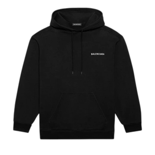 Balenciaga Logo Hoodie 'Black'
