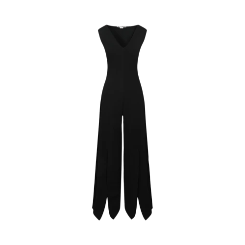 Stella McCartney Compact Knit Jumpsuit 'Black'