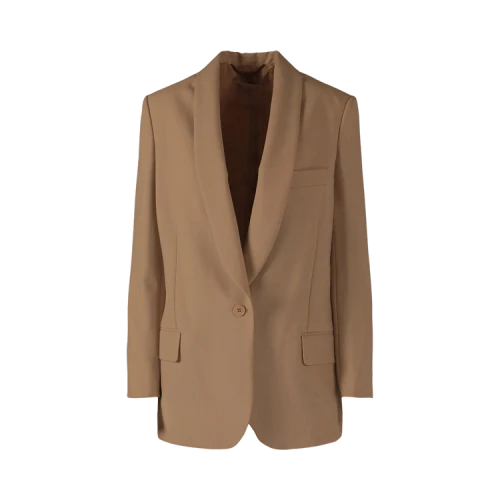Stella McCartney Allison Wool Blazer 'Straw'