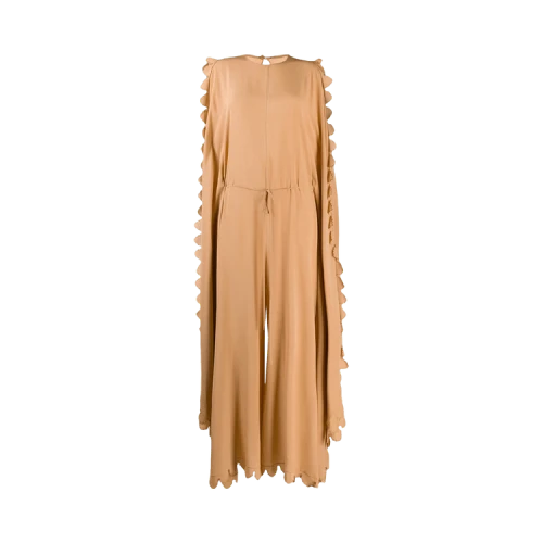 Stella McCartney Bobbi All In One Petal Edged Jumpsuit 'Soft Camel'