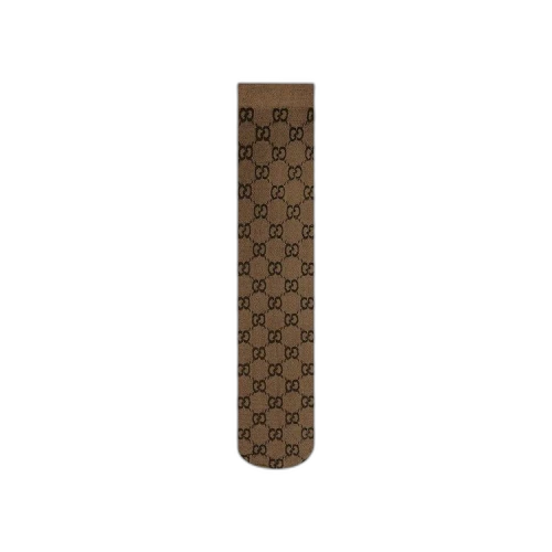Gucci GG Pattern Socks 'Beige Dark Brown' (Women's)