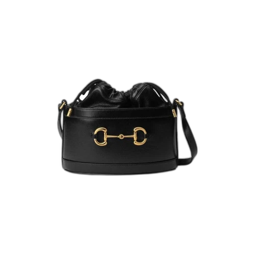 Gucci Horsebit 1955 Drawstring Bucket Bag 'Black'