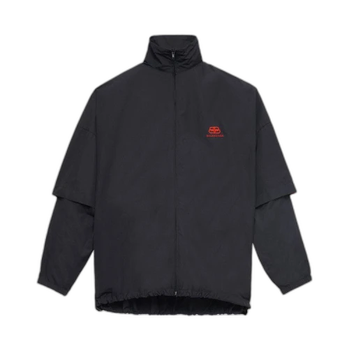 Balenciaga Double Sleeve Zip-Up 'Red'