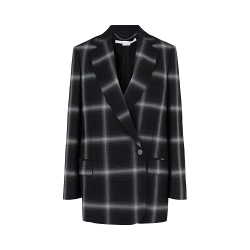 Stella McCartney Rylee Single Breasted Blazer 'Black/Grey'