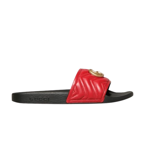 Gucci Matelasse Slide 'GG - Red'