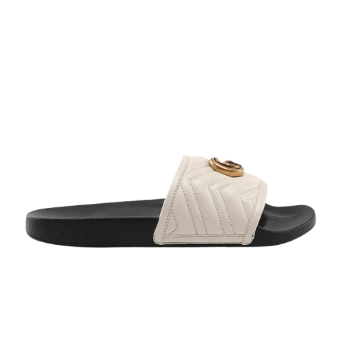 Gucci Matelasse Slide 'Mystic White Double G'