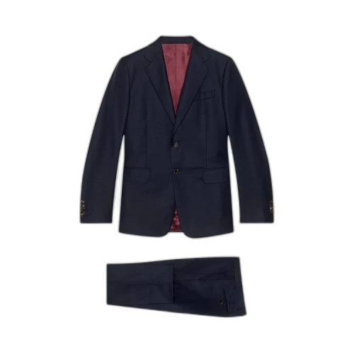 Gucci Straight Fit Wool Suit 'Blue'