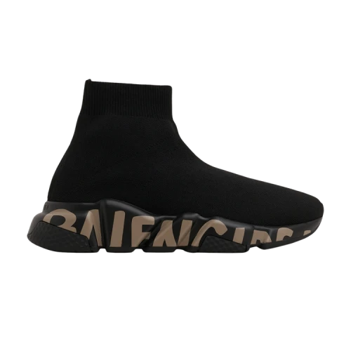Balenciaga Speed Trainer 'Midsole Graffiti - Black Dark Beige' (Women's)