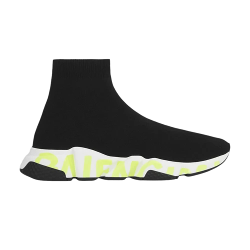 Balenciaga Speed Sneaker 'Graffiti - Black Fluo Green'