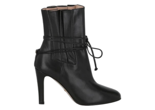 Gucci Indya Pleated Ankle Boots Nero (Women's)