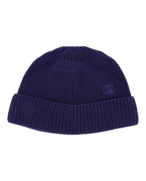 Gucci Knitted GG Beanie Beanie Bright Blue