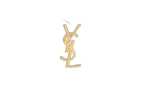 Saint Laurent Cassandre Fragments Card Holder Wine