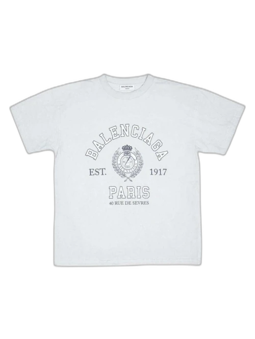 Balenciaga College 1917 T-Shirt White