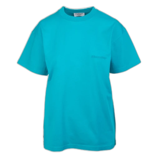 Balenciaga Wide Line T-Shirt Turquoise