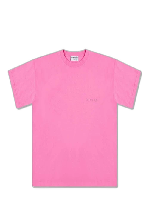 Balenciaga Logo T-Shirt Pink