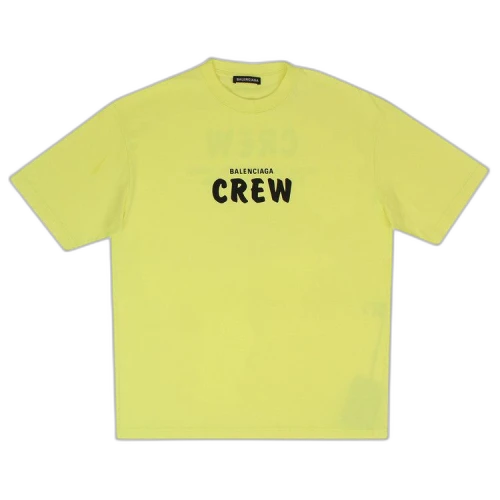 Balenciaga Crew Logo T-Shirt 'Fluo Yellow'