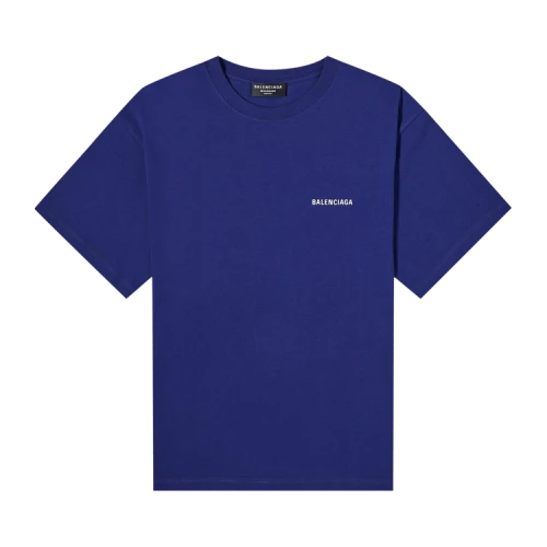 Balenciaga Logo T-Shirt 'Marine Blue'