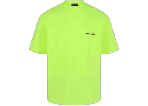 Balenciaga Embroidered Logo T-shirt Yellow/Black