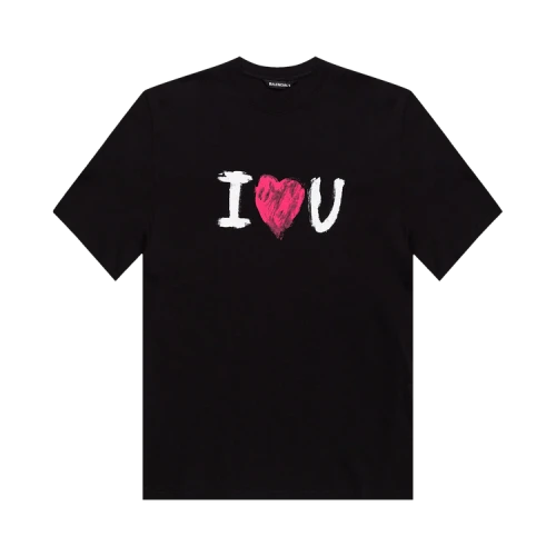 Balenciaga I Love You T Shirt 'Black/White'