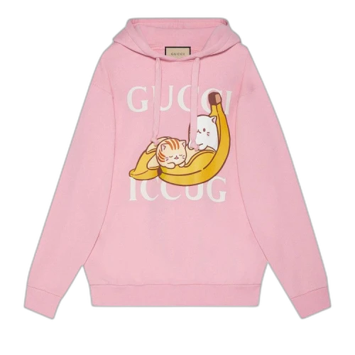 Gucci Bananya Hooded Sweatshirt 'Sugar Pink'