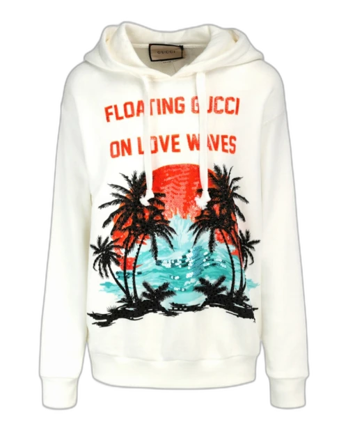 Gucci Graphic Sequence Sweatshirt White