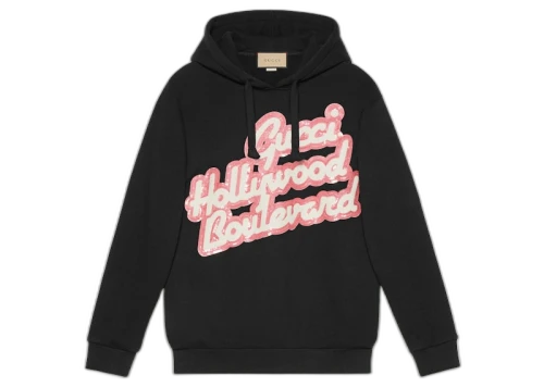 Gucci Hollywood Boulevard Sequinned Hoodie Black